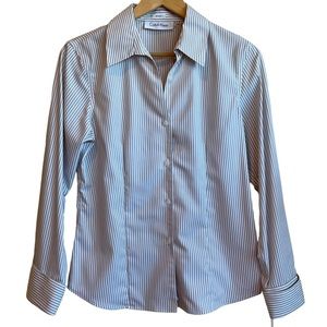NWT Calvin Klein Striped Blouse, size 6